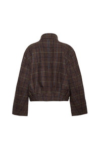 Lorna Jacket in Oswald Plaid Army Green