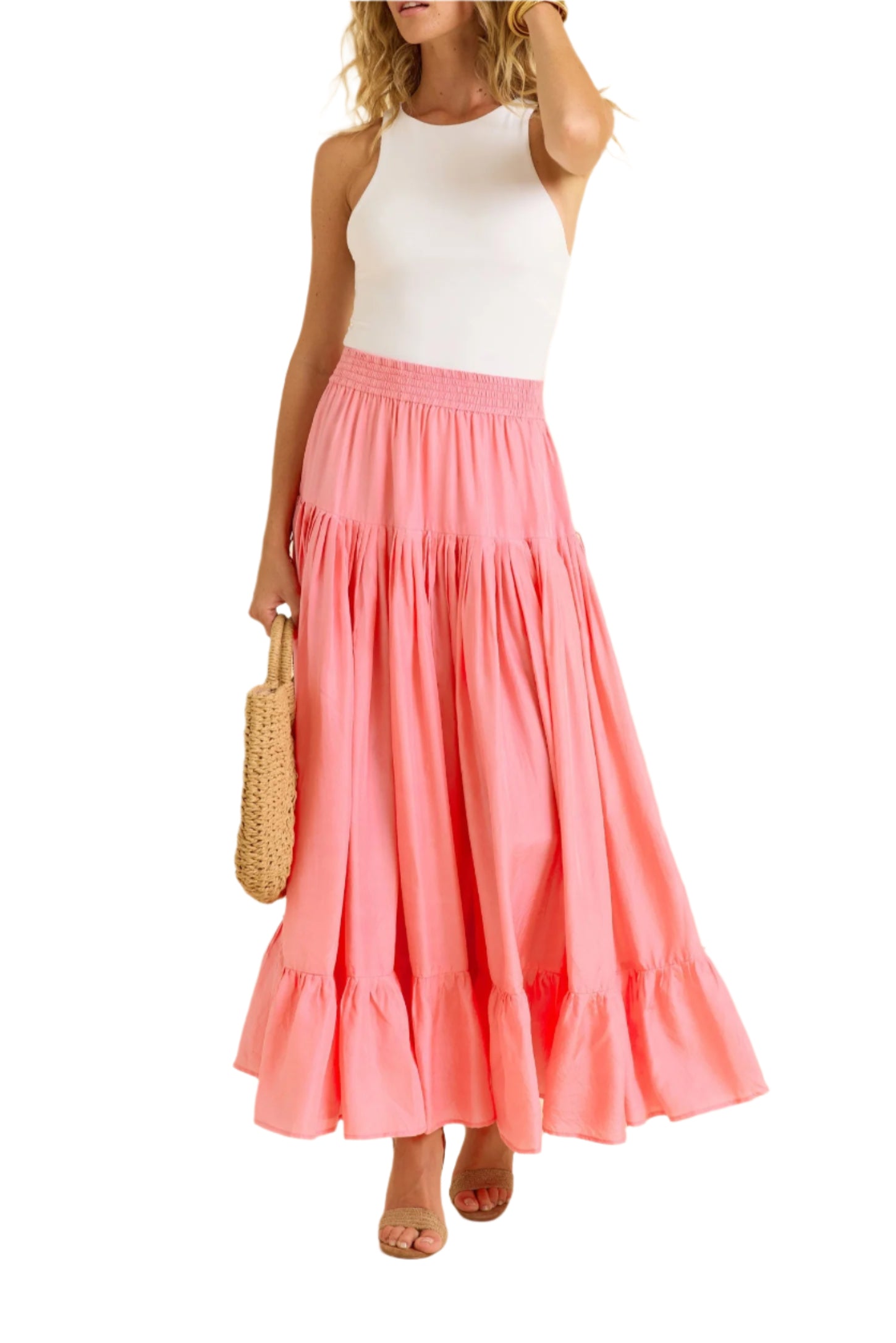 Lourdes Skirt in Blush