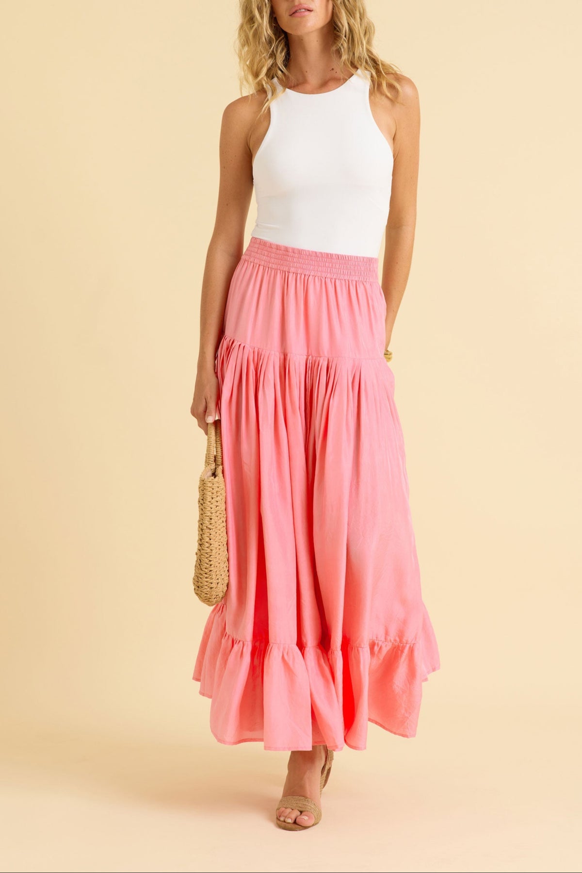 Lourdes Skirt in Blush
