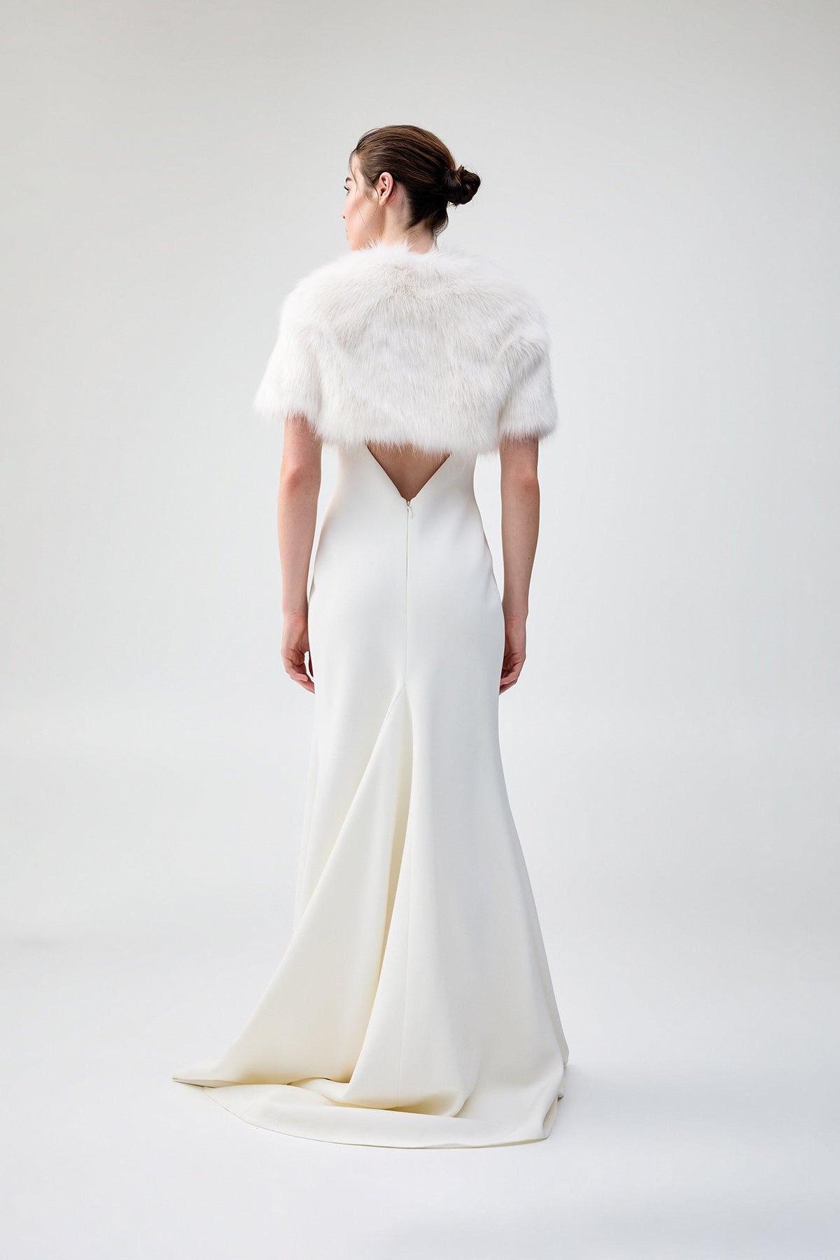 Love a Fur Bolero in Ivory