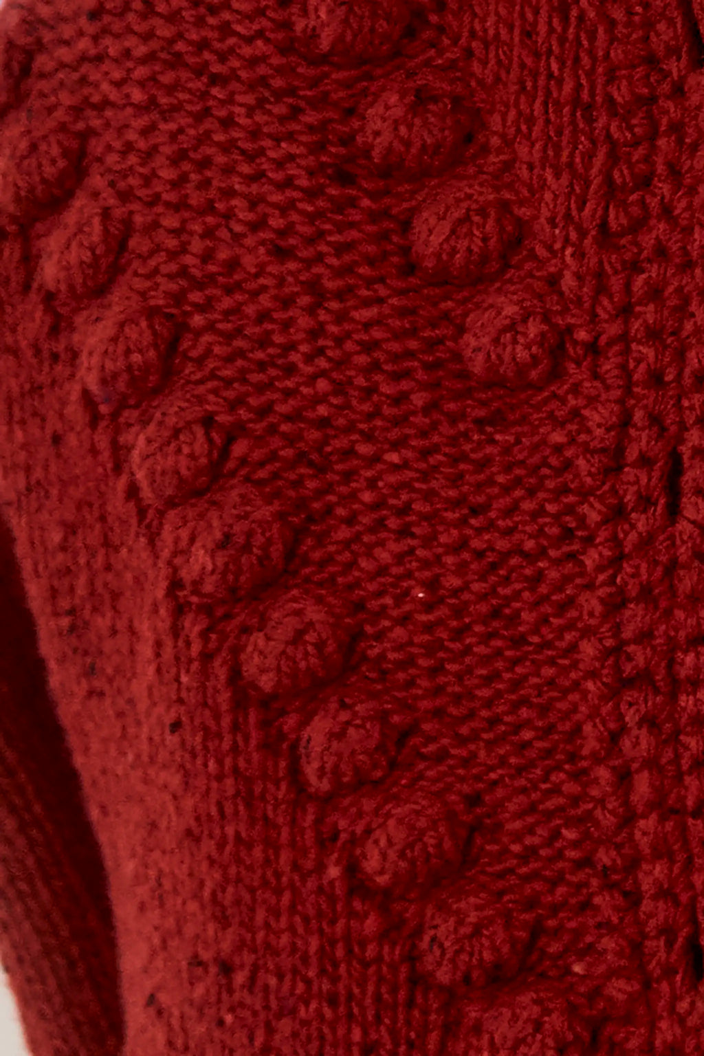 Bobble Sweater in Maroon