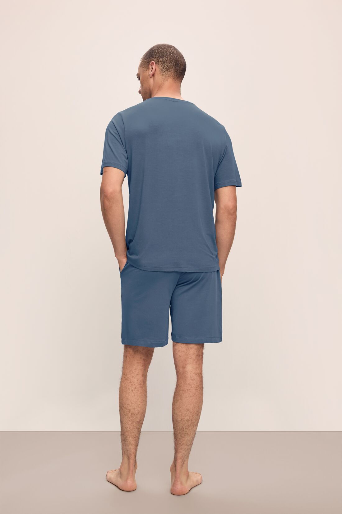 Henry The Tencel Modal Short Pj Set In Coastal Blue