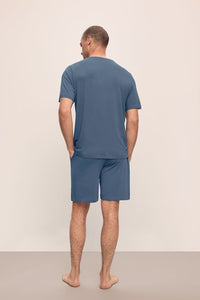 Henry The Tencel Modal Short Pj Set In Coastal Blue