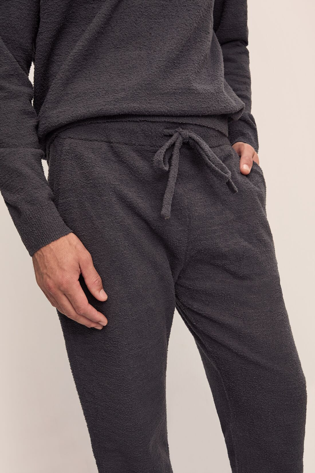 Recycled Boucle Men’s Jogger In Graphite