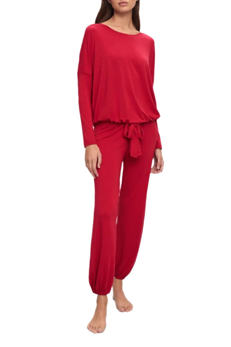 Gisele Slouchy Set In Haute Red/Haute Red