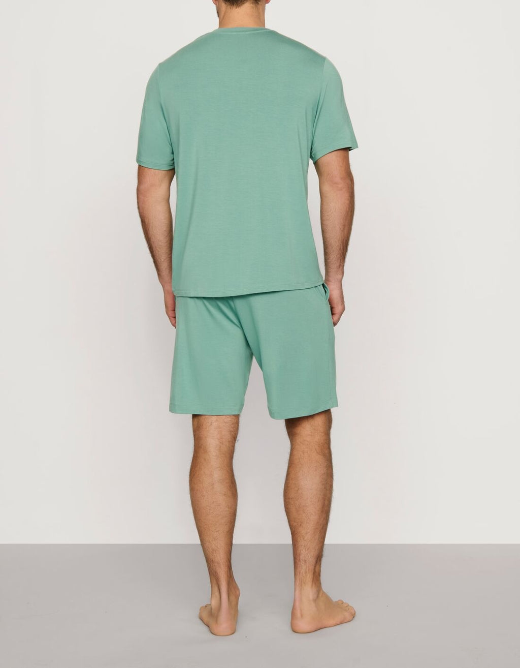 Henry Short-Sleeve and Short Pajama Set in Seagrass