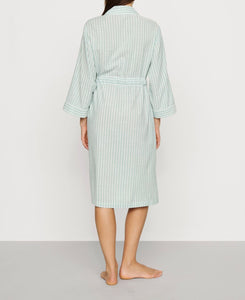 Nautico Robe in Regatta Stripe Seagrass/White