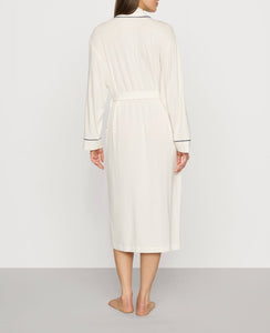 Gisele Long Robe in Ivory/Navy