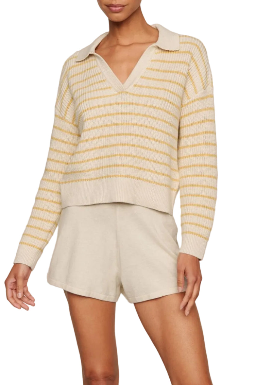 Fine Gauge Short in Almond Heather