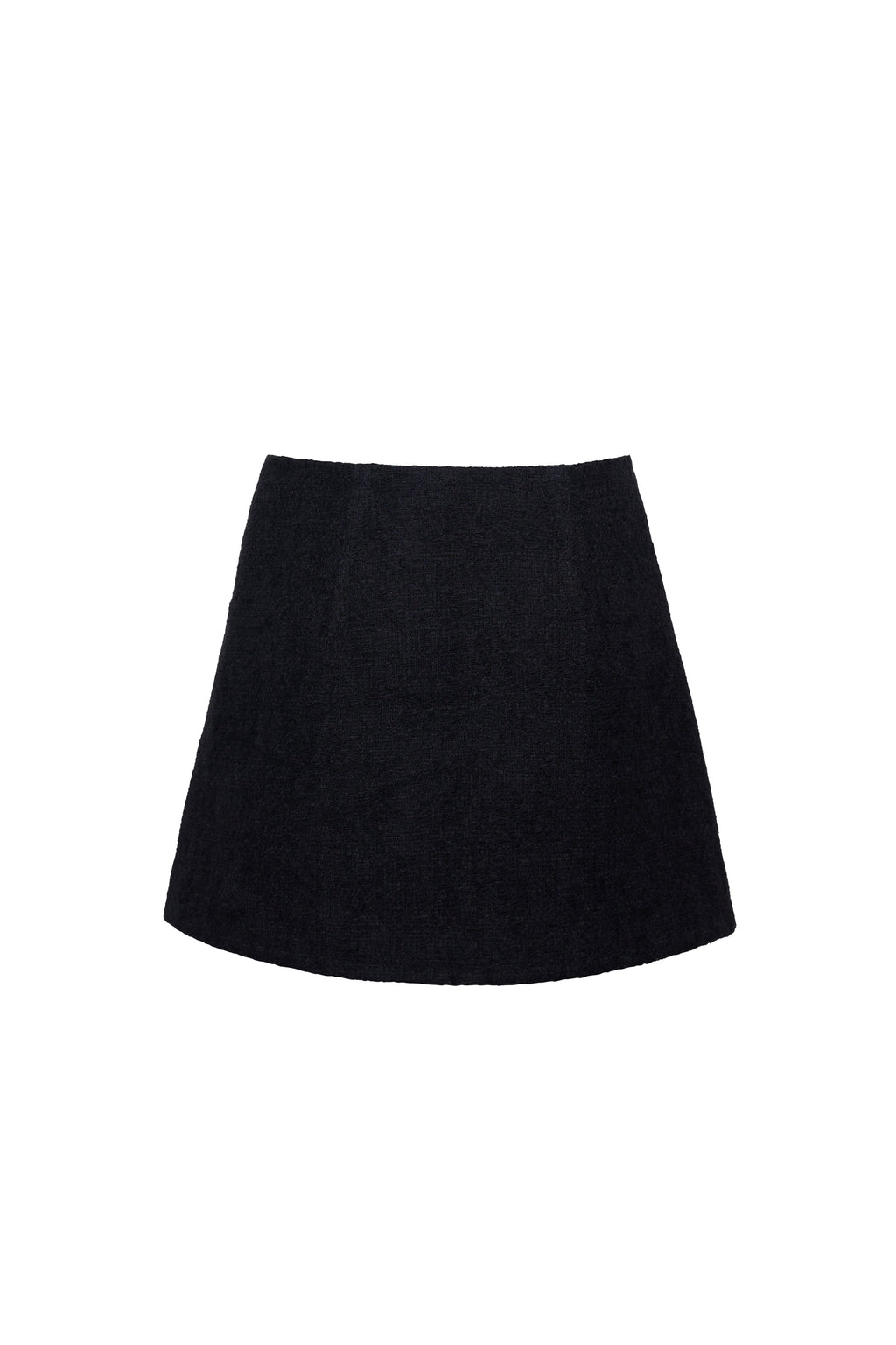 Luca Mini Skirt in Cloud Tweed Black
