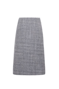Luca Skirt in Elio Tweed Grey