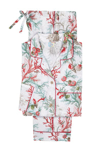 Luca Pajama Set in Del Tesoro Coral
