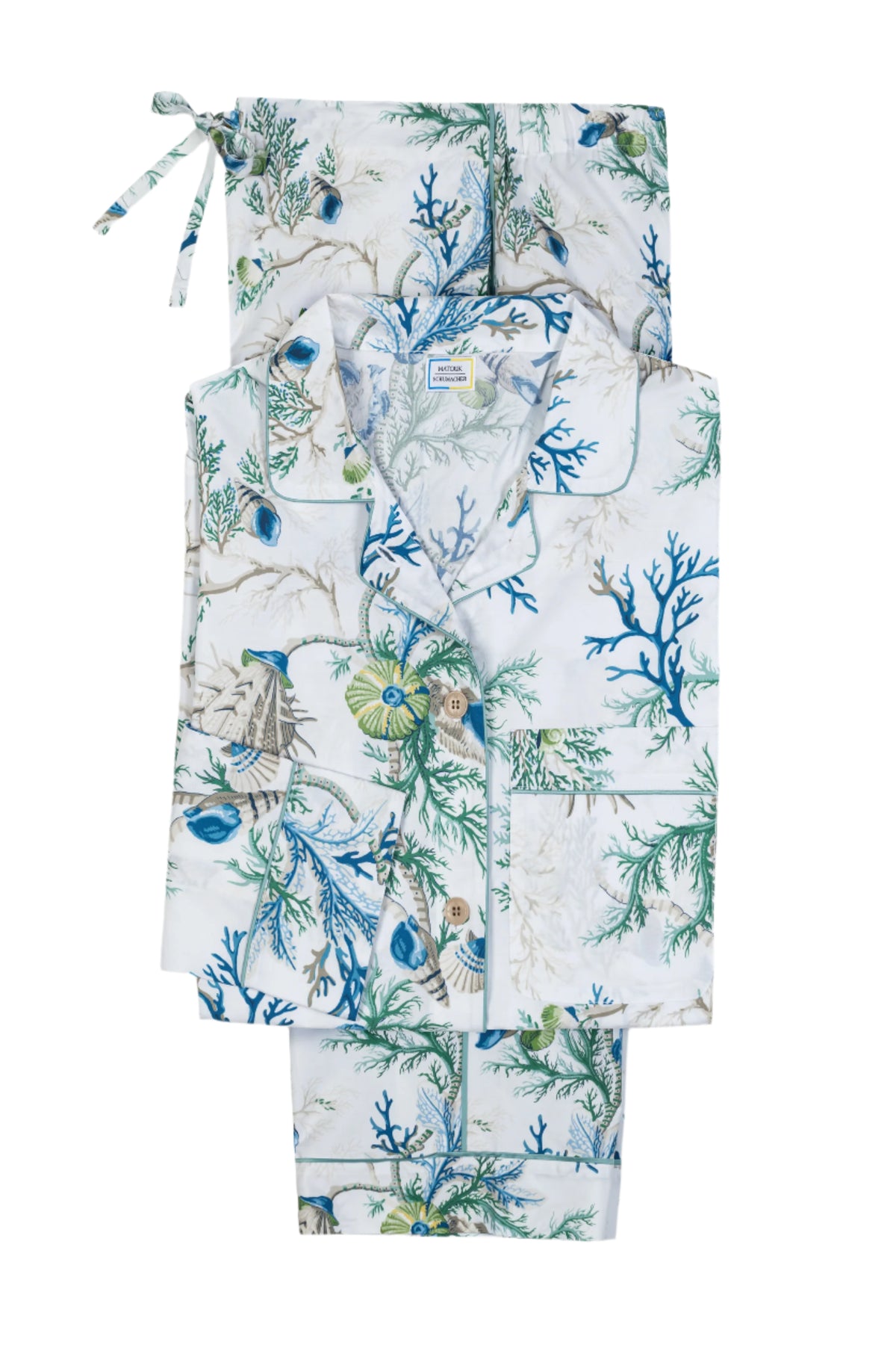 Luca Pajama Set in Del Tesoro Sea
