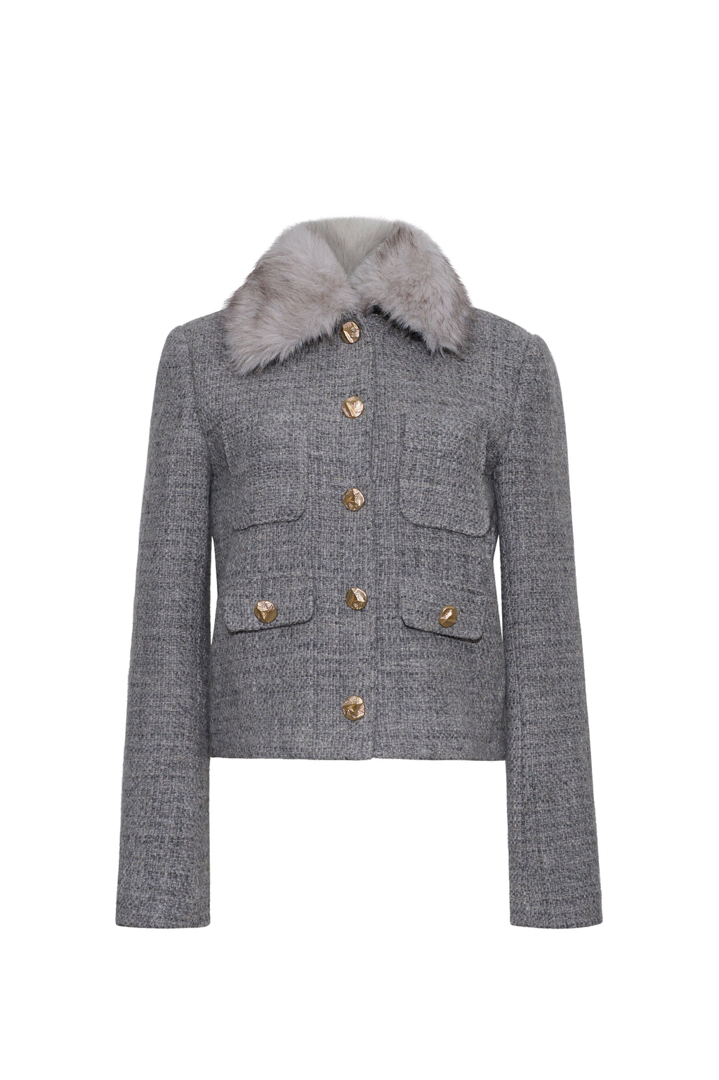 Lucas Blazer in Elio Tweed Grey