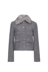 Lucas Blazer in Elio Tweed Grey