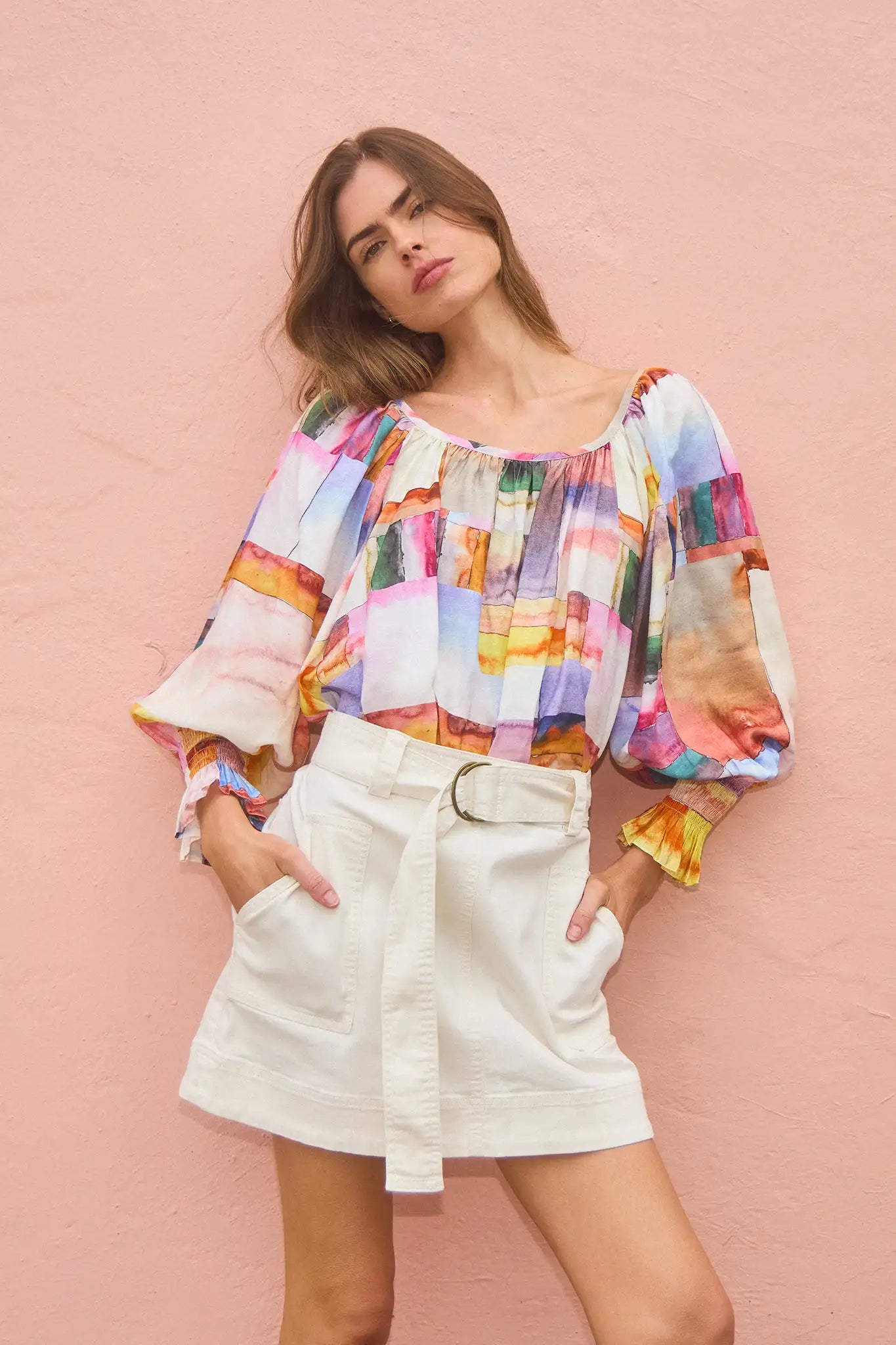 Madigan Skirt in Summer Sand