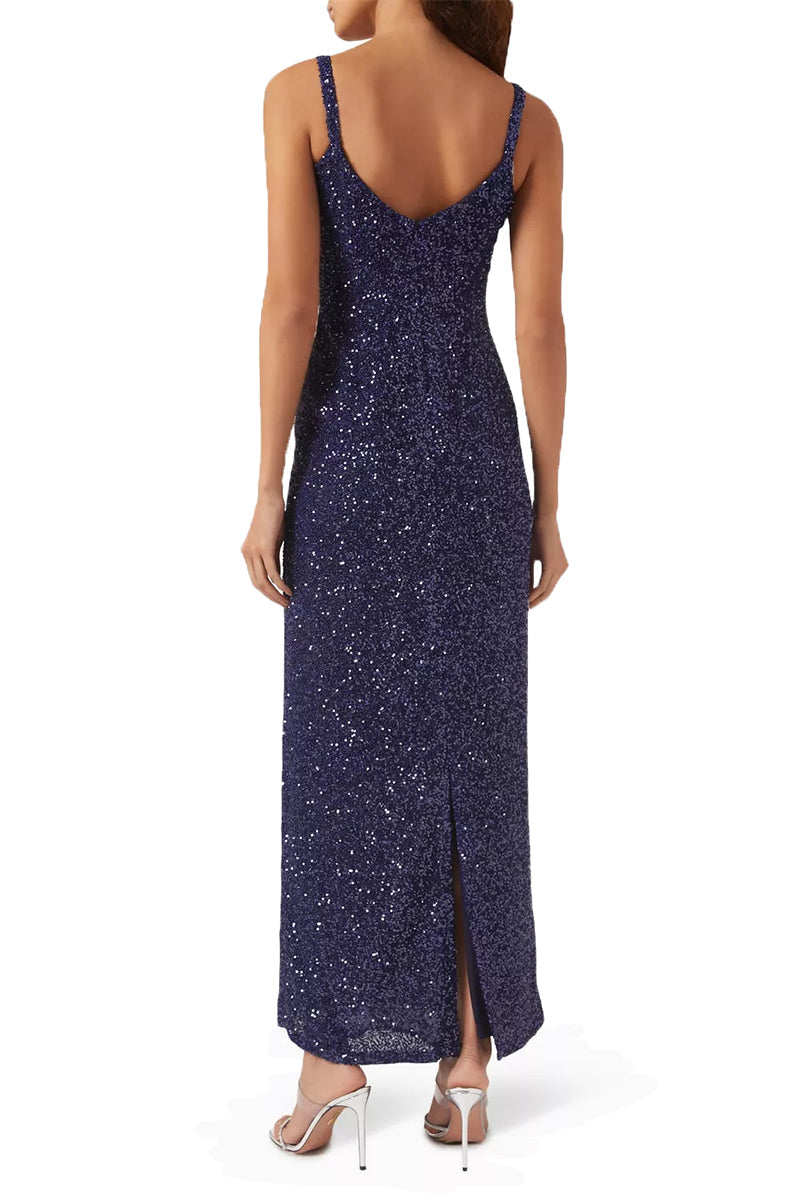 Luciernaga Dress in Navy