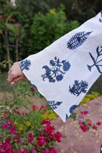 Lugano Maxi Dress in Indigo Botanical
