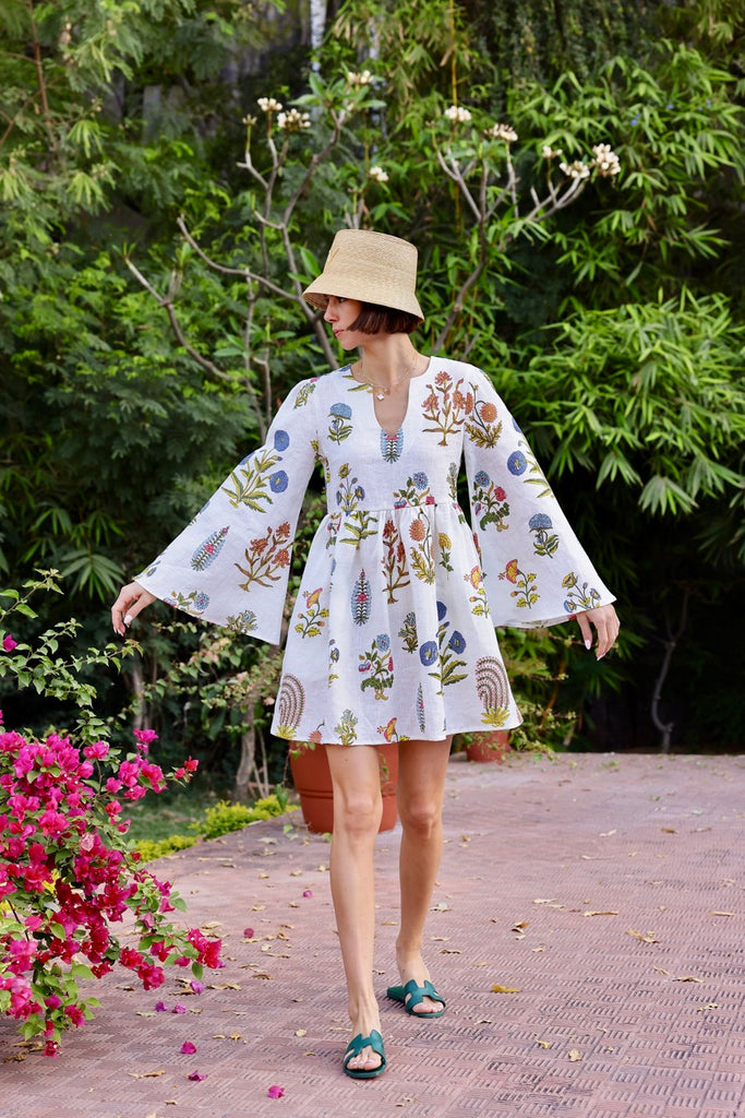 Lugano Mini Dress in Botanical