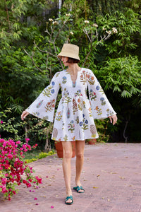 Lugano Mini Dress in Botanical