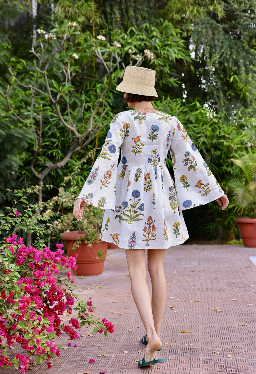 Lugano Mini Dress in Botanical