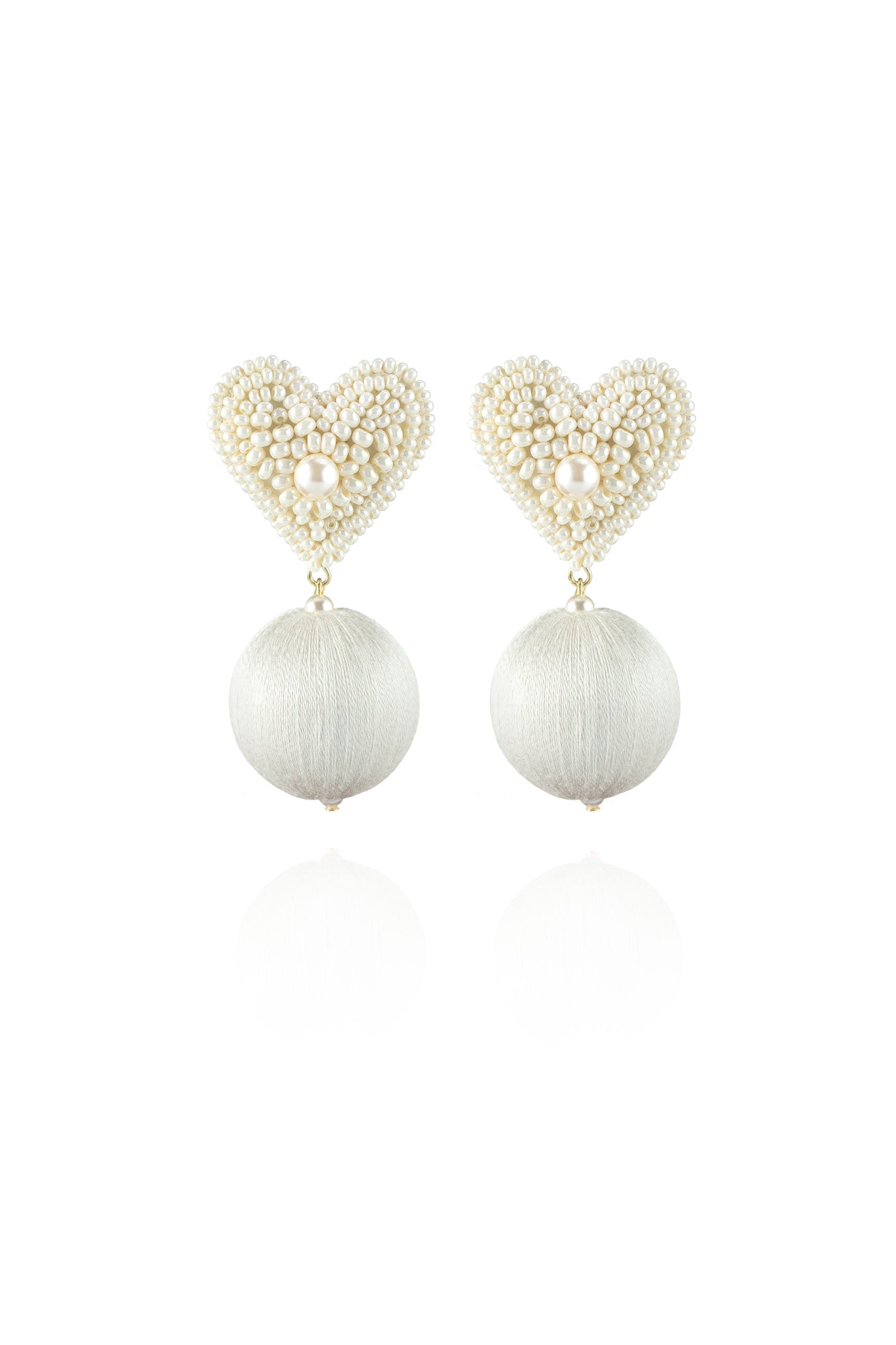 Luisa Earrings in Oxford White