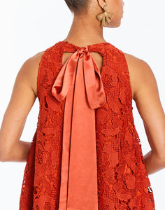 Luli Mini Dress in Red Lace