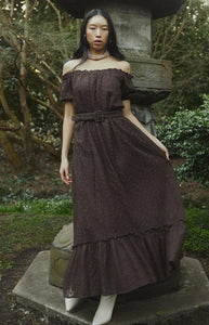 Luna Dress in Chocolate Martini