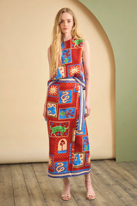 Paloma Wrap Skirt in Santa Fe