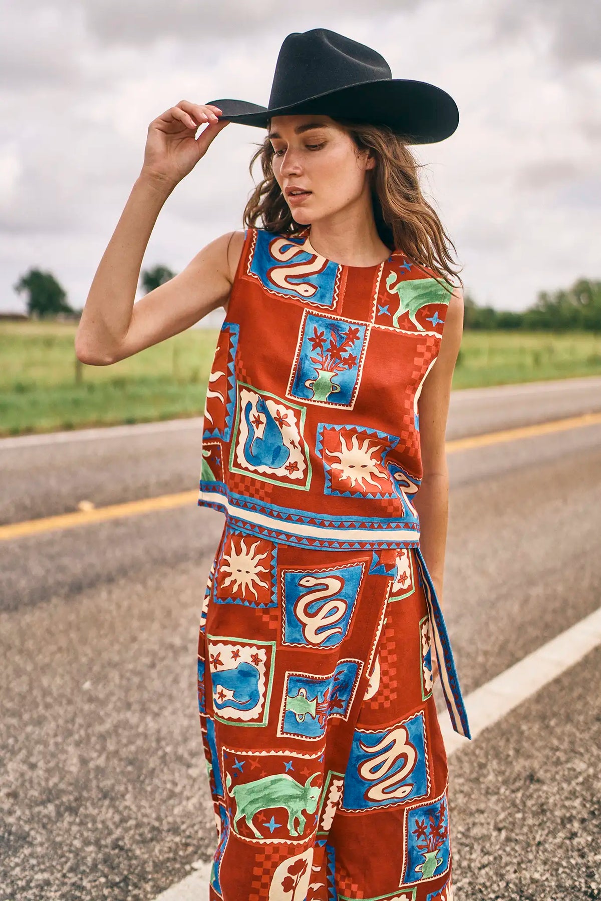 Paloma Wrap Skirt in Santa Fe