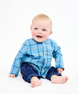 Lupo Baby Shirt in Autumn Plaid