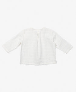 Lupo Baby Shirt, Cream Windowpane