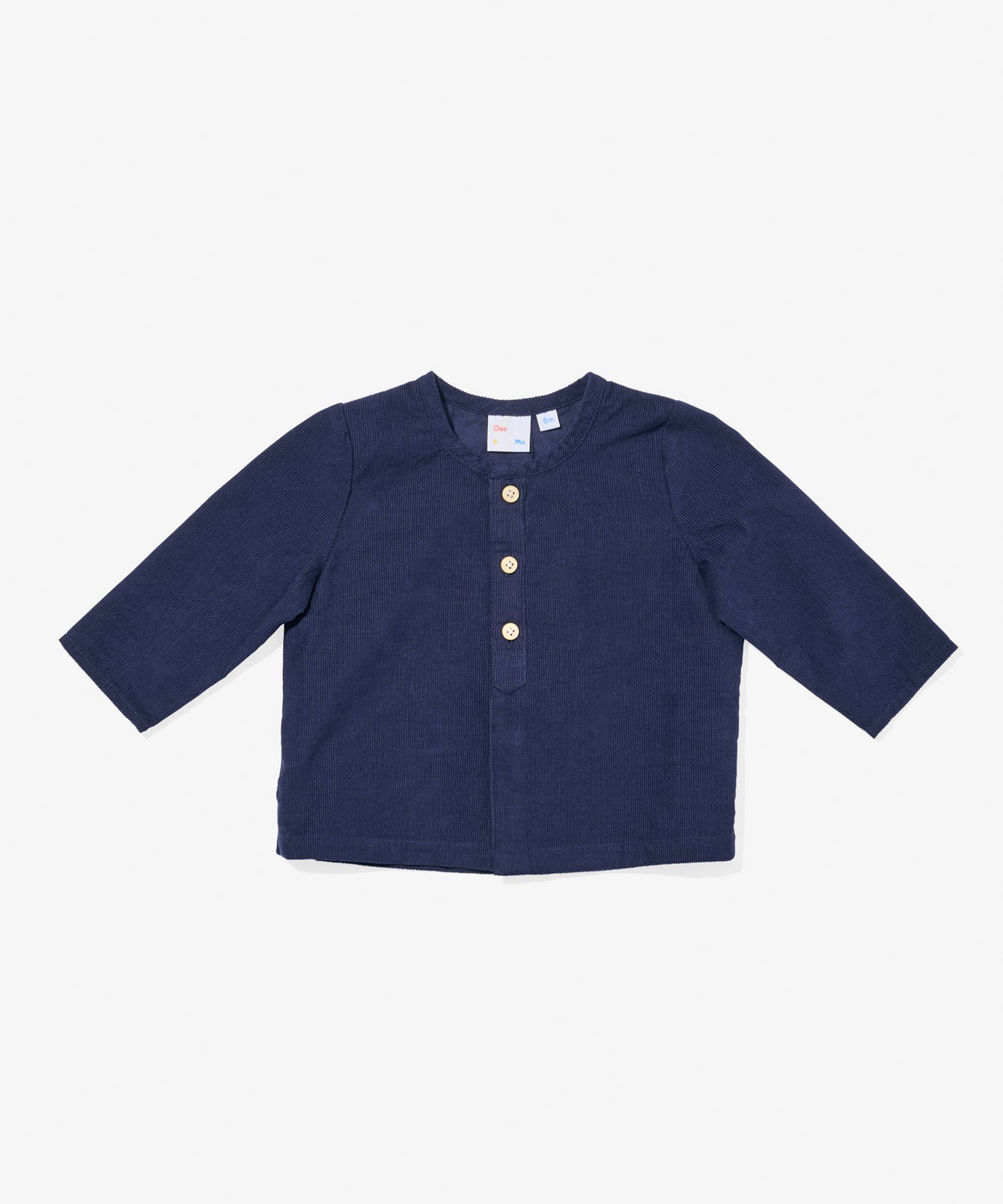 Lupo Baby Shirt in Navy Corduroy