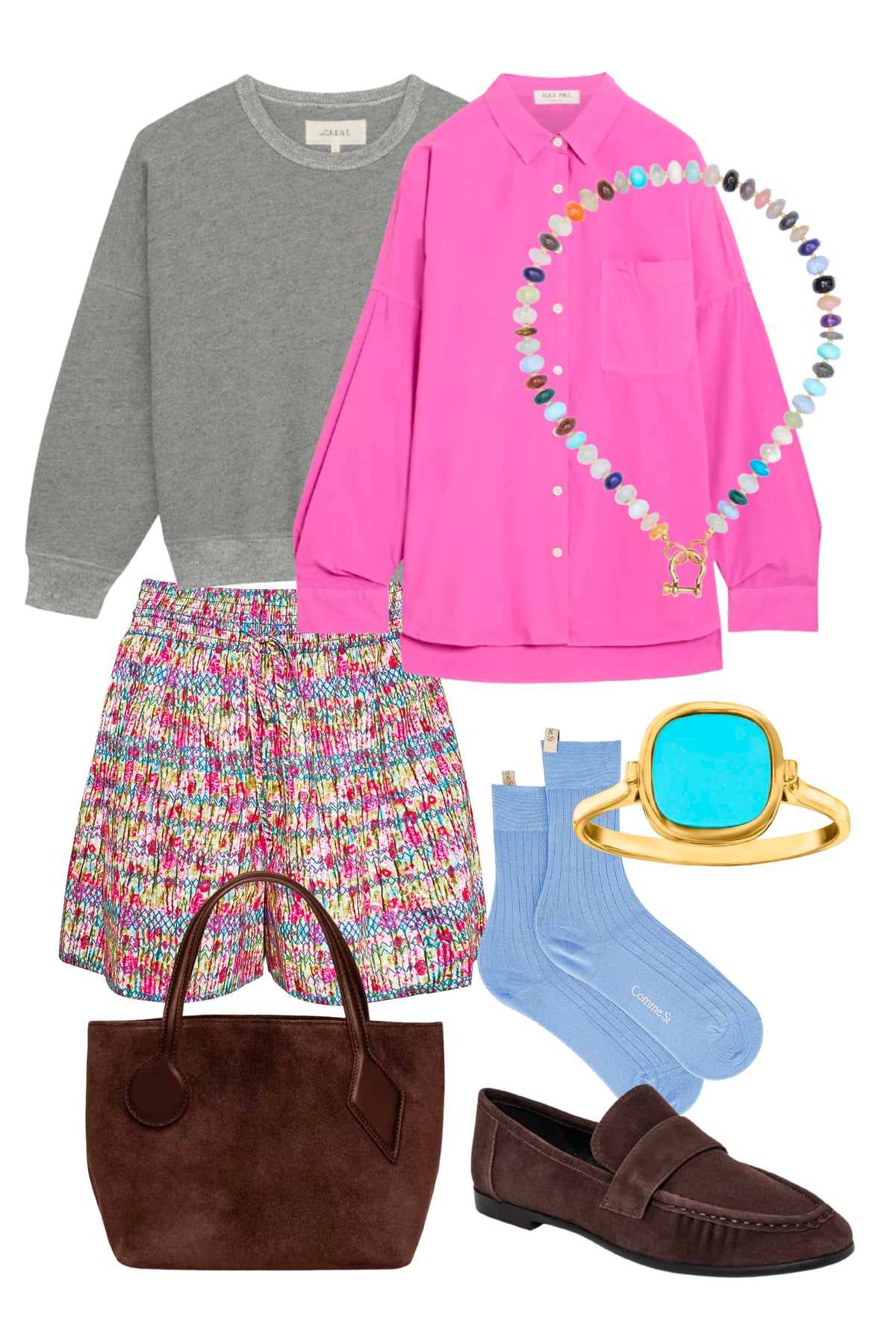 Lura Short in Elysian Smock