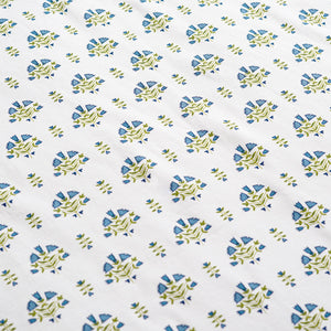 Posy Floral Block Print Zip Baby Onesie