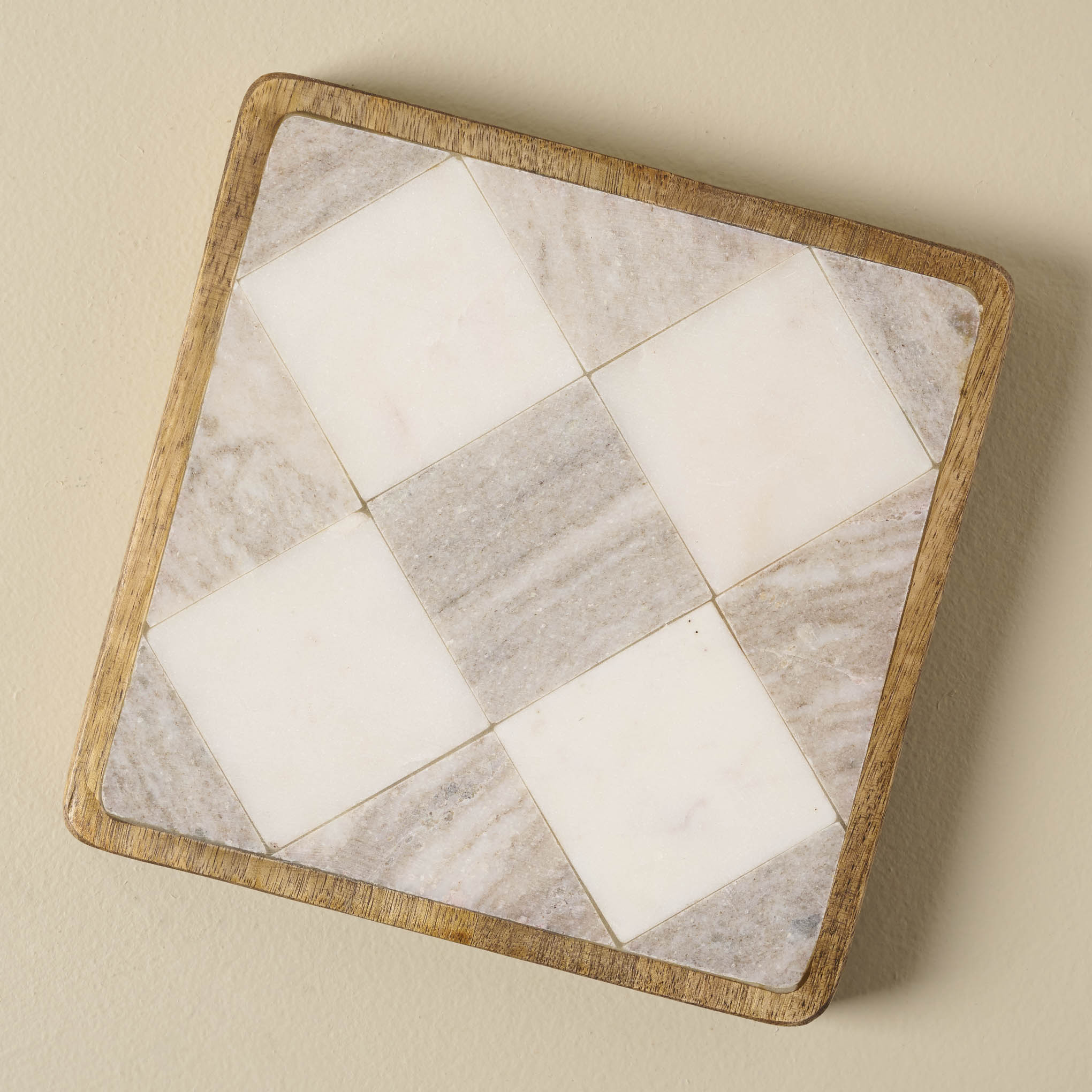 Checkered Marble Trivet