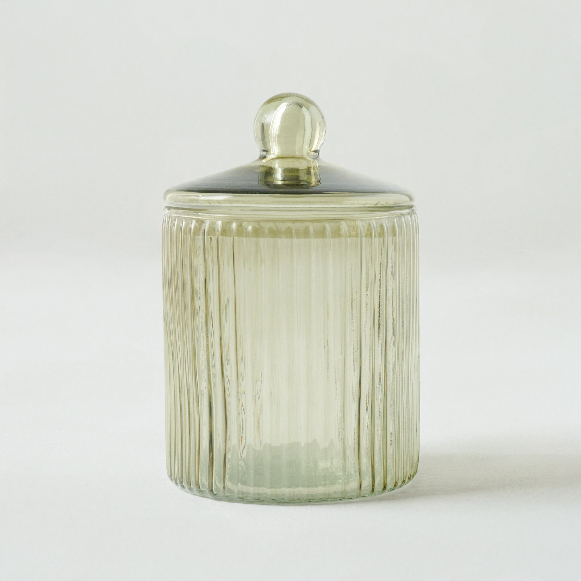 Arlo Ribbed Glass Canister