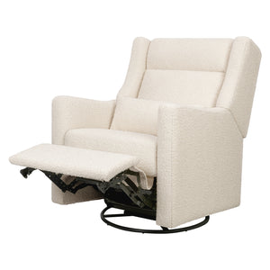 Kiwi Plus Power Recliner and Swivel Glider with Power Adjustable Headrest and USB Port in Performance Ivory Boucle