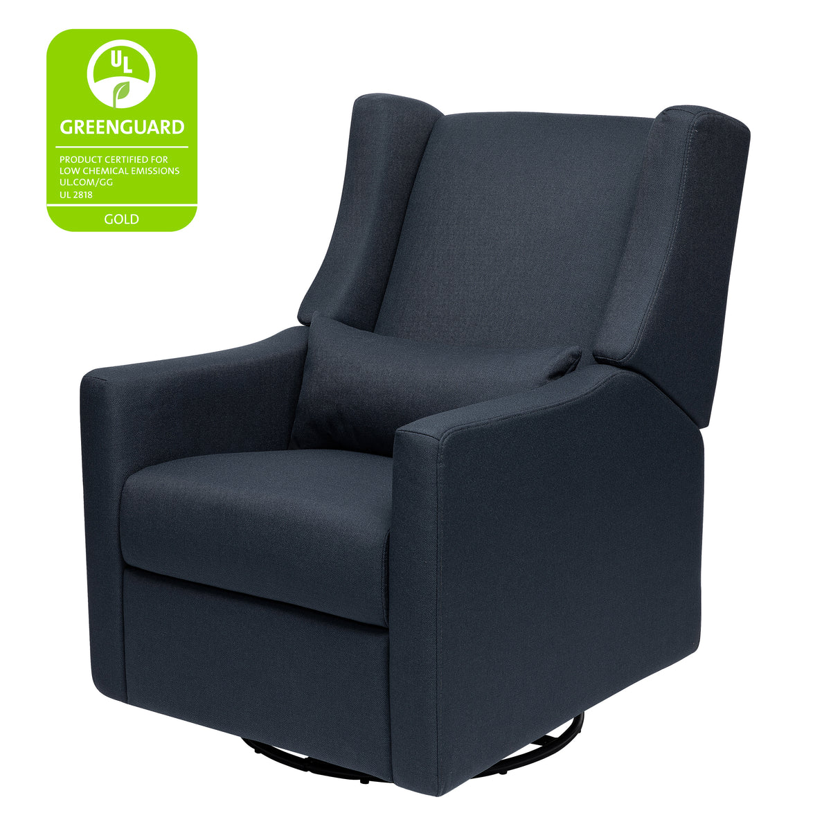 Kiwi Electronic Recliner and Swivel Glider with USB port in Performance Navy Eco-Twill