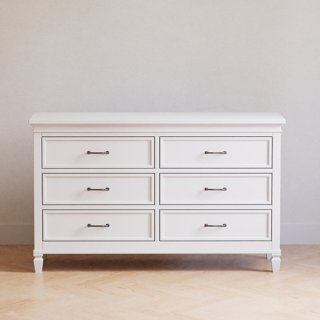 Darlington 6-Drawer Assembled Dresser in Warm White