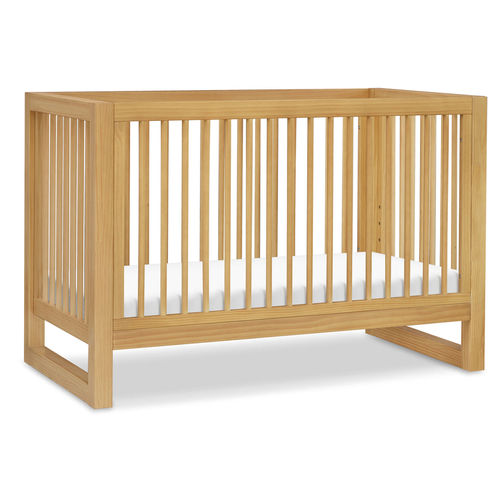 Nantucket 3-in-1 Convertible Crib with Toddler Bed Conversion Kit in Honey