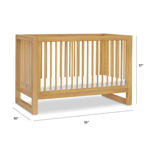 Nantucket 3-in-1 Convertible Crib with Toddler Bed Conversion Kit in Honey
