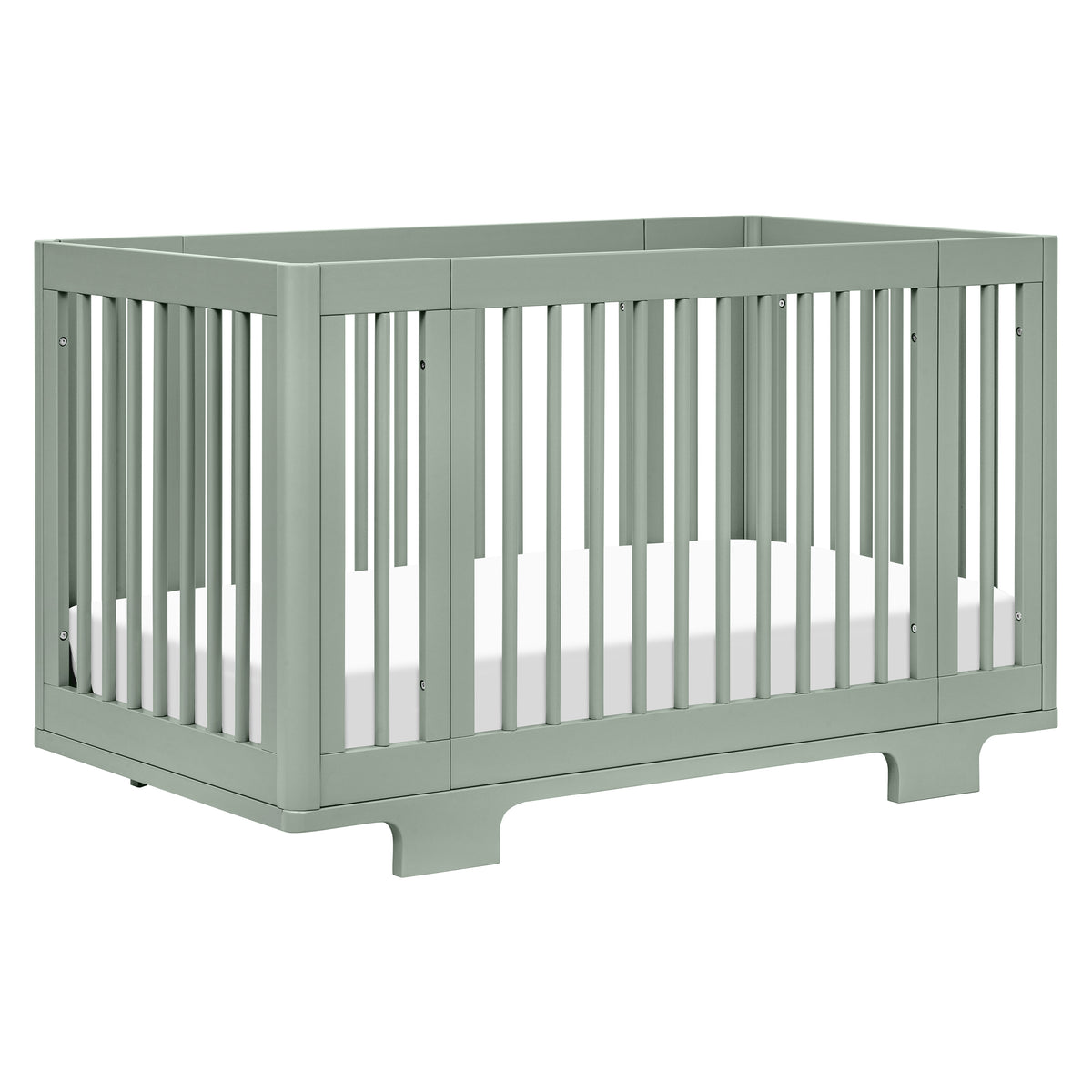 Yuzu 8-in-1 Convertible Crib with All-Stages Conversion Kits in Light Sage