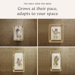 Yuzu 8-in-1 Convertible Crib with All-Stages Conversion Kits in Natural