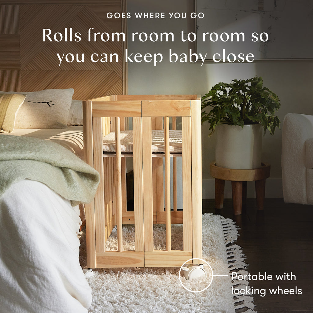 Yuzu 8-in-1 Convertible Crib with All-Stages Conversion Kits in Natural