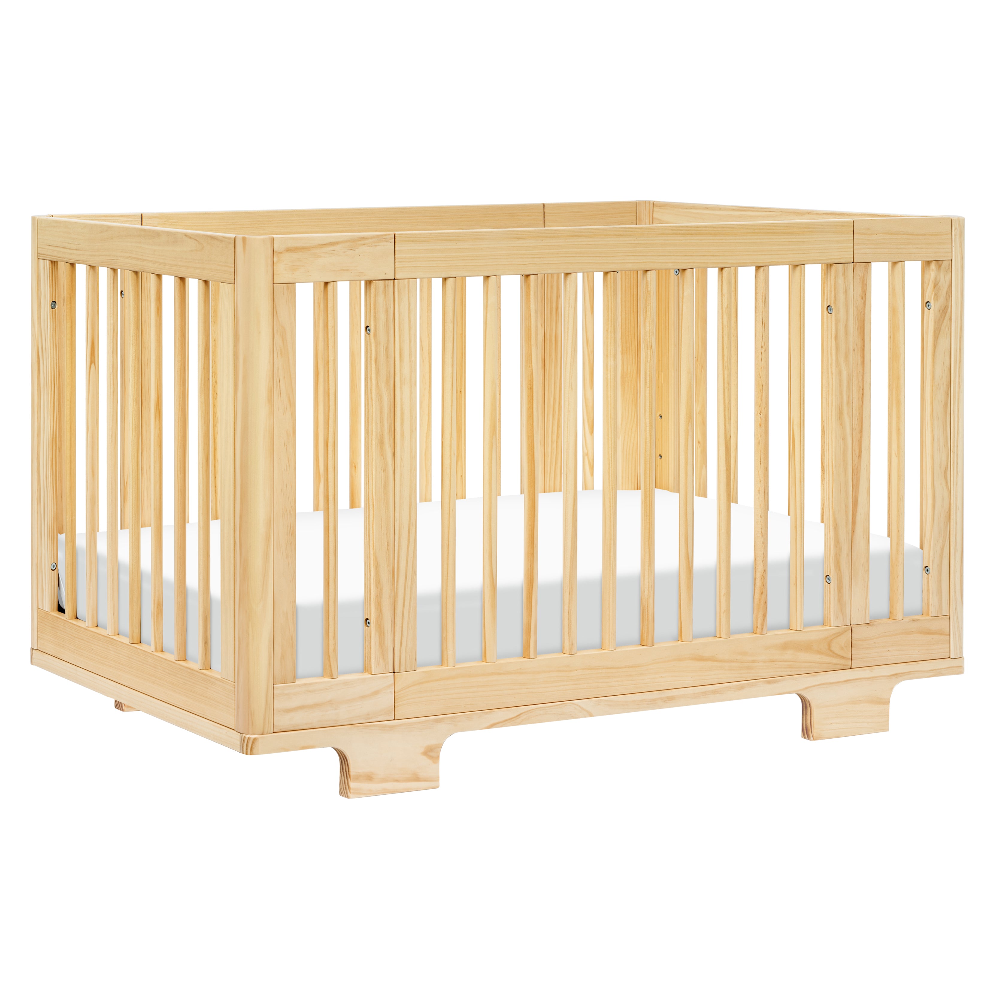 Yuzu 8-in-1 Convertible Crib with All-Stages Conversion Kits in Natural