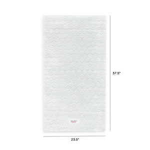 Pure Core Mini Crib Mattress with Hybrid Quilted Waterproof Cover Lightweight in White