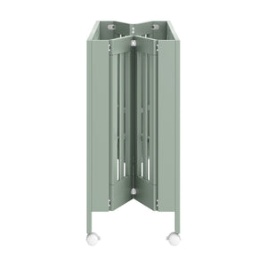 Maki Portable Folding Crib with Toddler Bed Conversion Kit in Light Sage