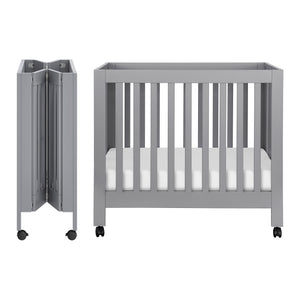 Origami Mini Crib in Grey