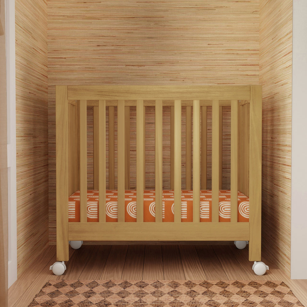 Origami Mini Crib in Honey